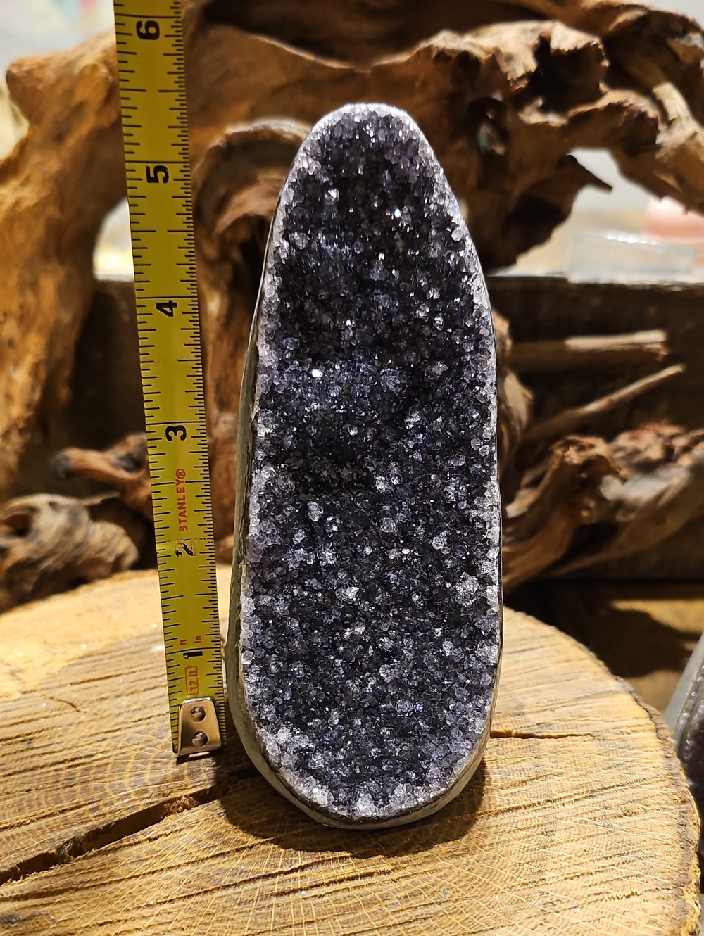 Amethyst Cutbase From Uruguay - Crystal Cluster - Purple Druzy Display - Picture 12 of 12